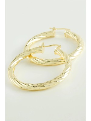 Aesco Sarmaşık Halka Küpe 4,5 cm