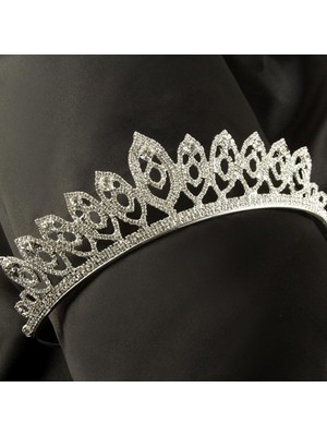 Aesco Lüks Taşlı Gelin Taçı