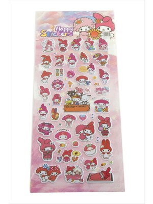 Aesco Happy Kabartmalı Sticker