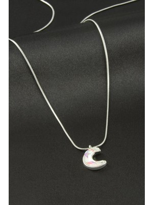 Aesco Hilal Çelik Kolye