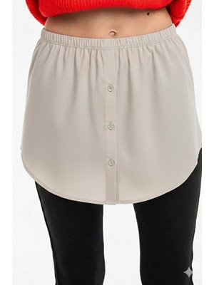 Jade Wear Sweatshirt Kazak Altı Yarım Gömlek Etek %100 Pamuk Gömlek Uzatma Aparatı