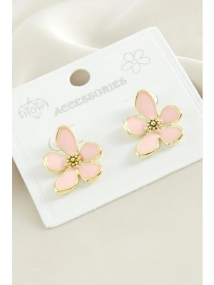 Aesco Çiçek Mineli Küpe