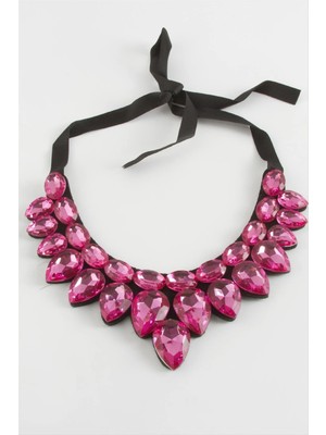 Aesco Damla Taşlı Yaka Kolye