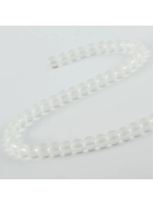 Aesco 8 mm Buzlu Kuvars Görünümlü Cam Taşı