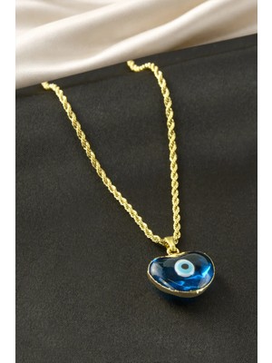 Aesco Kalp Nazar Çelik Kolye