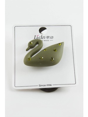 Aesco Kuğu Taşlı Lastikli Toka