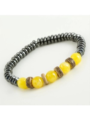 Aesco Akik & Hametit Doğaltaş Bileklik