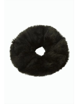 Aesco Siyah Renkli Tüylü Simit Toka