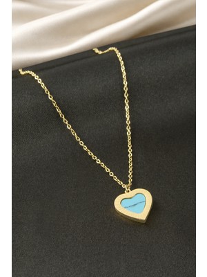 Aesco Kelebek Sedef Çelik Kolye