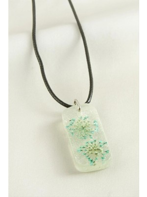 Aesco Sultanotu Dikdörtgen Epoksi Kolye