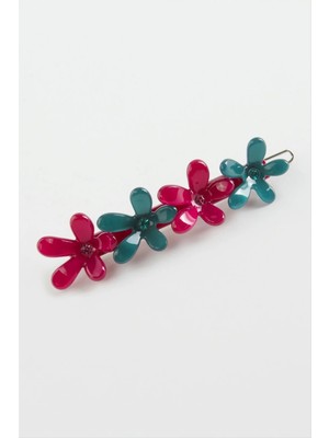 Aesco Çiçek Klipsli Toka