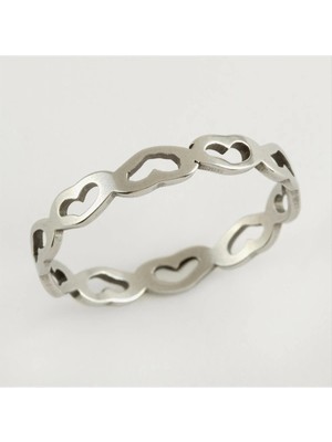 Aesco Kalp Lüks Çelik Yüzük