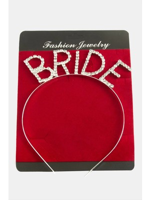 Aesco Bride Yazılı Taşlı Taç