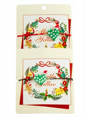 Aesco 2026 Yılbaşı Cam Ip Bilekliği