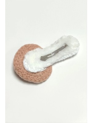 Aesco El Yapımı Mantar Işlemeli Örgülü Çıtçıtlı Toka