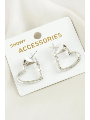 Aesco Kalp Trend Metal Küpe 2 cm