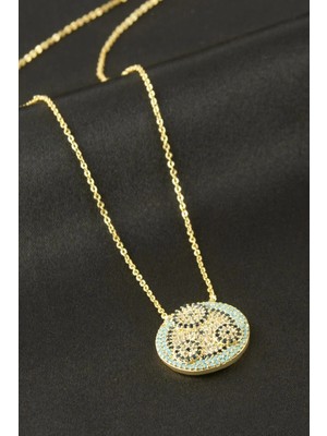 Aesco Nazar Zirkon Taşlı Kolye