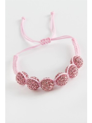 Aesco Top Taşlı Makrome Örgülü Bileklik