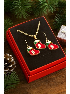 Aesco Çorap Yılbaşı Kutulu Zincir Kolye Set