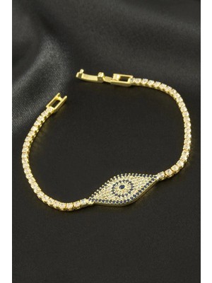 Aesco Göz Zirkon Taşlı Çocuk Bileklik 16 cm