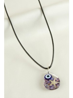 Aesco Deniz Yıldızı Damla Epoksi Kolye