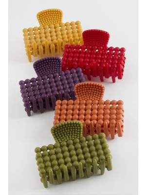 Aesco Dikdörtgen Renkli Mandal Toka 8 cm