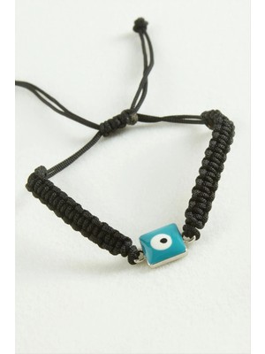 Aesco Nazar Kare Makrome Ip Bileklik