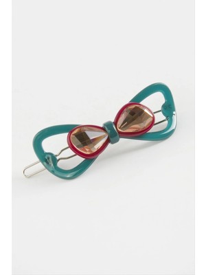 Aesco Sonsuzluk Taşlı Klipsli Toka