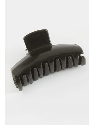 Aesco Düz Siyah Renkli Mandal Toka 6 cm