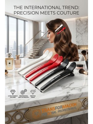 Transformacion Polimer Kuaför Saç Klips Seti 6'lı Absolute Profesyonel 722997