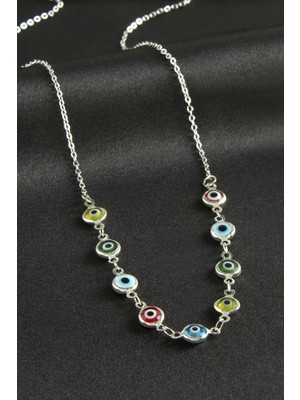 Aesco Nazarlı Mineli Kolye