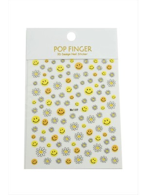 Aesco Papatya Emoji Tattoo Dövme Sticker