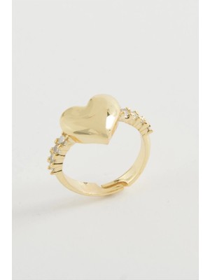 Aesco Kalp Taşlı Metal Yüzük