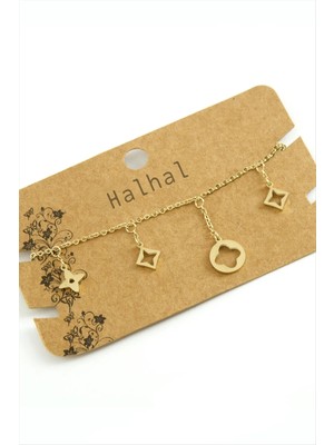 Aesco Çiçek Lüks Çelik Halhal