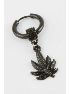 Aesco Yaprak Erkek Çelik Küpe