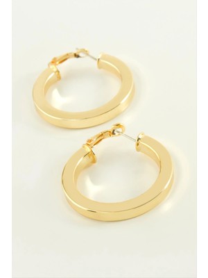 Aesco Ezme Halka Küpe 3 cm