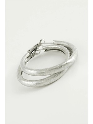 Aesco Simli Boru Halka Küpe 5,5 cm