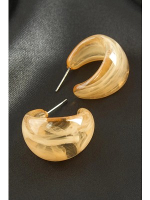 Aesco Hilal Plastik Küpe