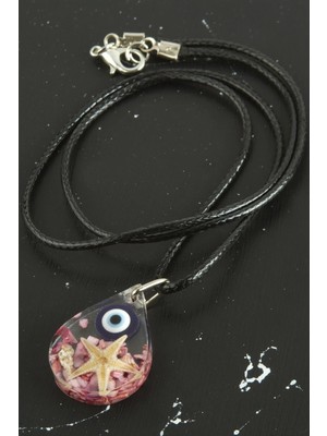 Aesco Deniz Yıldızı Damla Epoksi Kolye