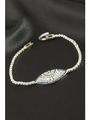 Aesco Göz Zirkon Taşlı Çocuk Bileklik 16 cm