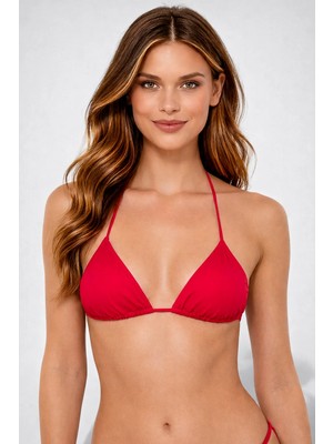 Ayyıldız 63502 Kırmızı Üçgen Bikini Üstü