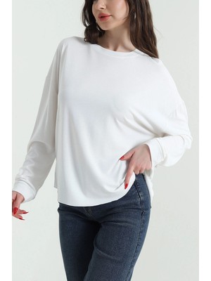 DESIGN AND ME Kadın Modalsüprem Kumaş Bluz