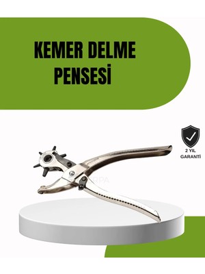 Epilons Deride Kemer Çanta Ayakkabı Delme Pensesi 6 Uçlu Döner Başlıklı Tamir Aleti