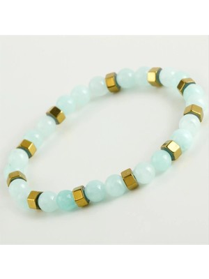 Aesco Akik & Hematit Doğaltaş Bileklik