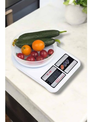 Epilons Net LCD Ekran Otomatik Kapanma Özelliği ile Uzun Ömürlü Dijital Mutfak Tartısı