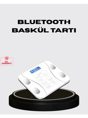 Epilons Akıllı Dijital Baskül – Bluetooth Bağlantılı, 8 Ölçüm Verili, Akıllı Vücut Analiz Tartısı