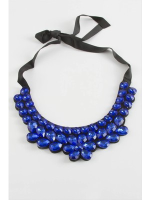 Aesco Papatya Taşlı Yaka Kolye