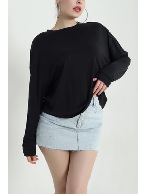 DESIGN AND ME Kadın Modalsüprem Kumaş Bluz