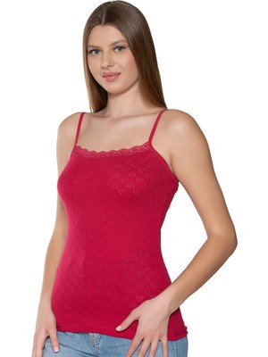 Gümüş 3080 6'lı Kadın Jakarlı Ip Askı Atlet