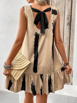 Hyem Arkası Fiyonklu Süprem Elbise